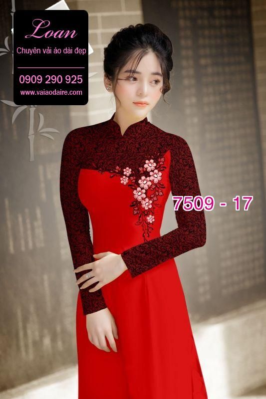 Vải áo dài hoa văn chìm