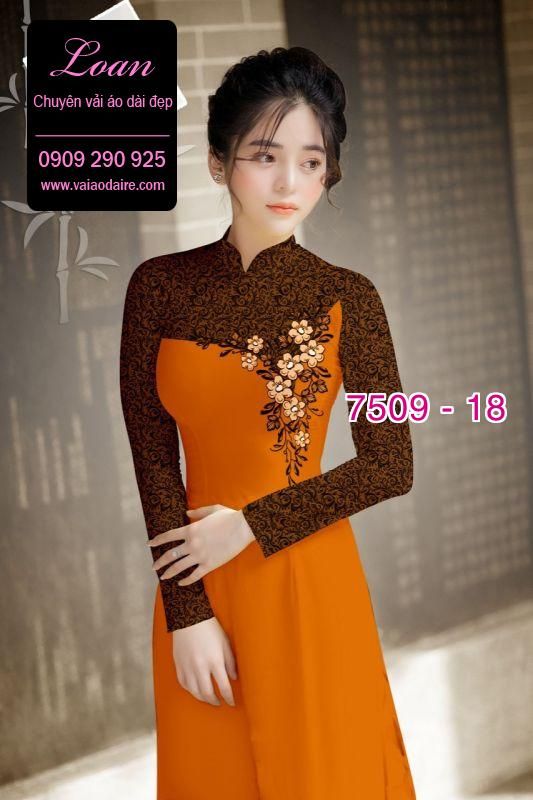 Vải áo dài hoa văn chìm