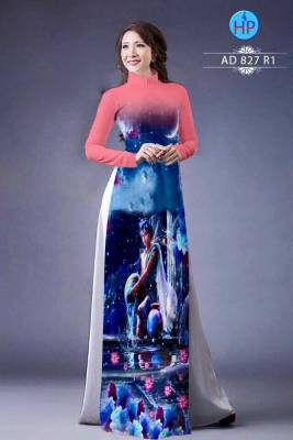 Vải áo dài sao Bảo Bình-DT 757