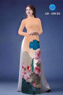 Vải áo dài hoa Sen-DT 758