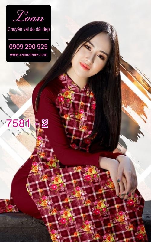 Vải áo dài hoa nhí