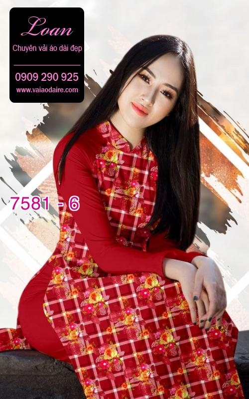 Vải áo dài hoa nhí