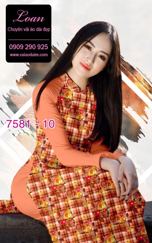 Vải áo dài hoa nhí