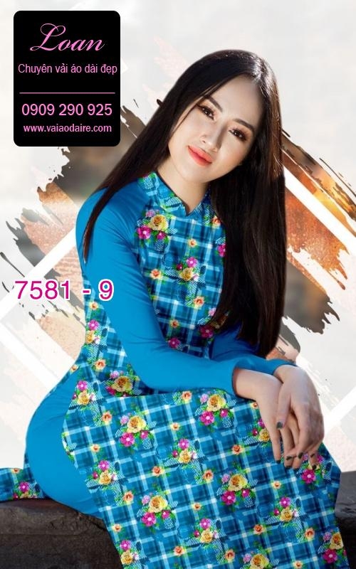 Vải áo dài hoa nhí