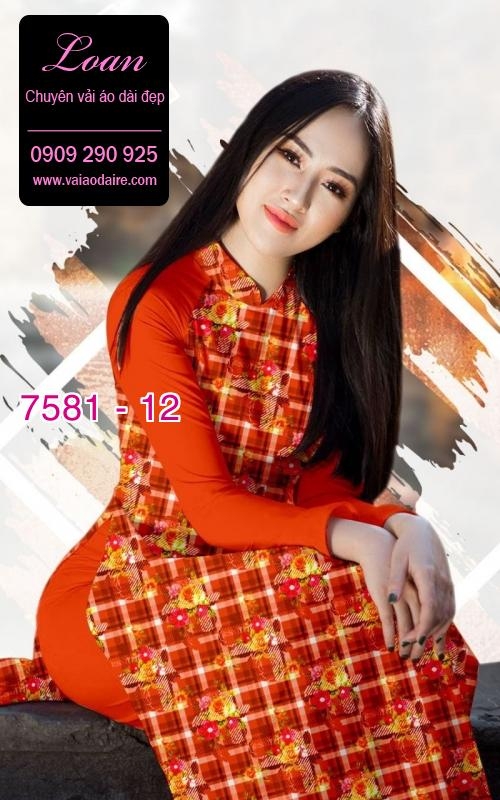 Vải áo dài hoa nhí