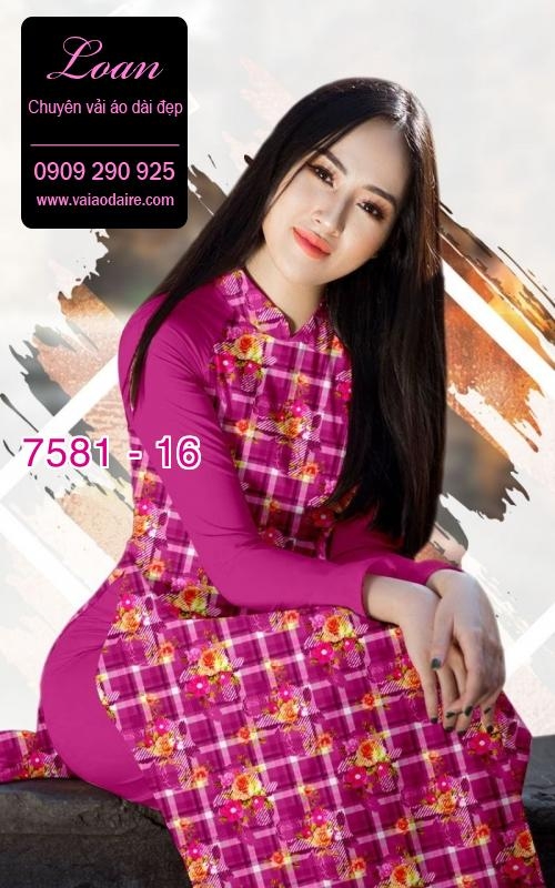 Vải áo dài hoa nhí