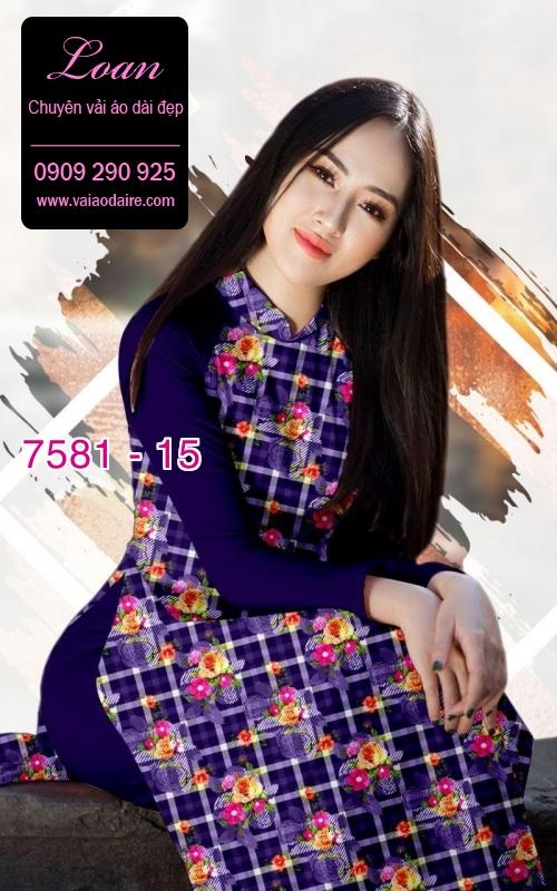 Vải áo dài hoa nhí