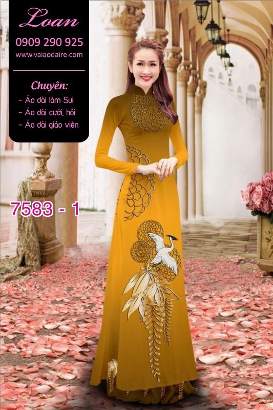 Vải áo dài chim Hạc