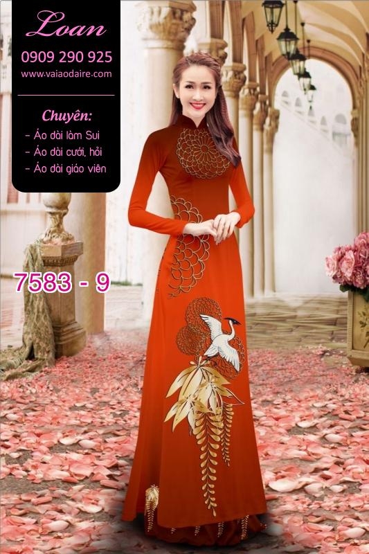 Vải áo dài chim Hạc
