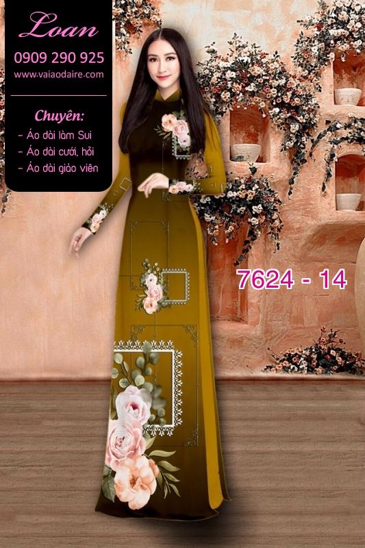 Vải áo dài hoa 3D Vải áo dài hoa 3D