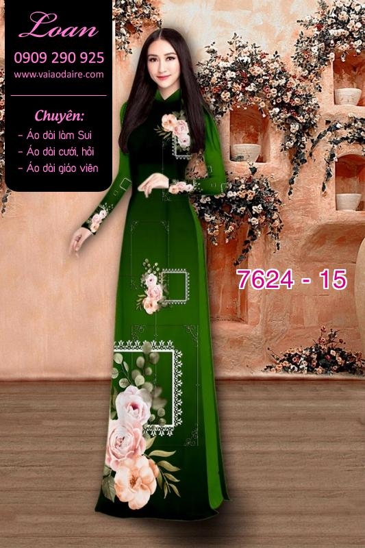 Vải áo dài hoa 3D Vải áo dài hoa 3D