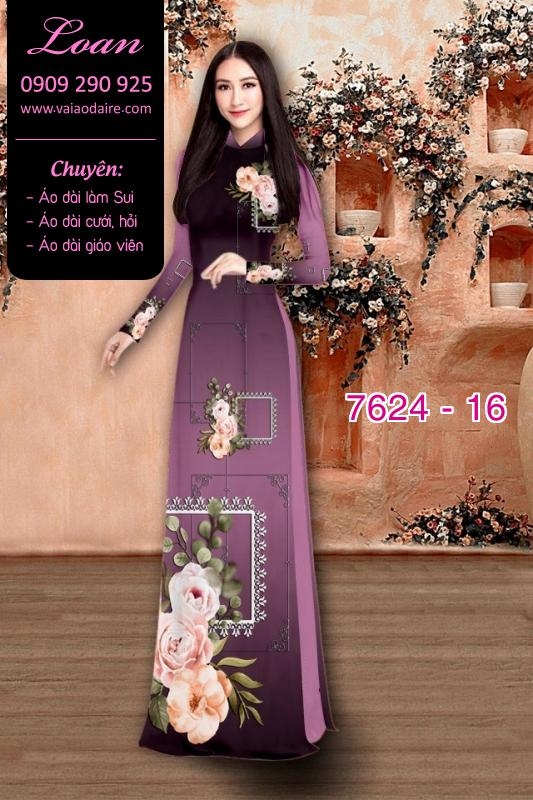 Vải áo dài hoa 3D Vải áo dài hoa 3D