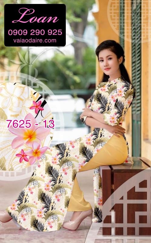 Vải áo dài hoa nhỏ