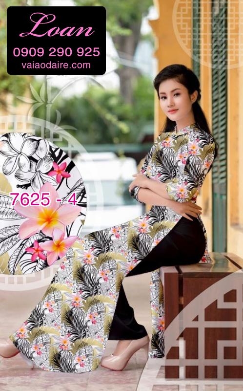 Vải áo dài hoa nhỏ