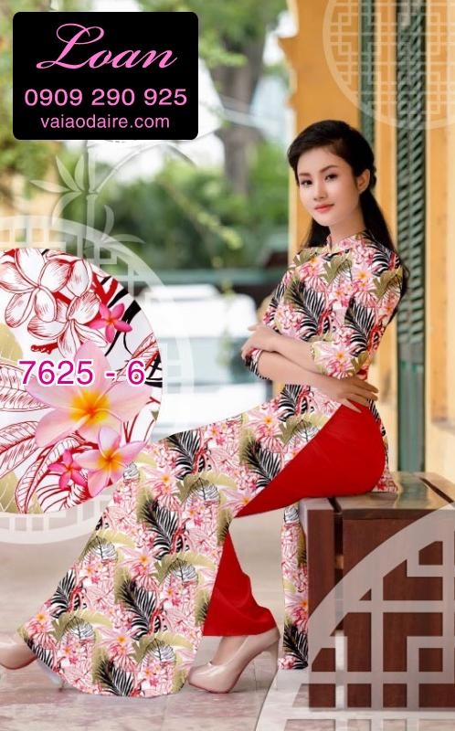 Vải áo dài hoa nhỏ