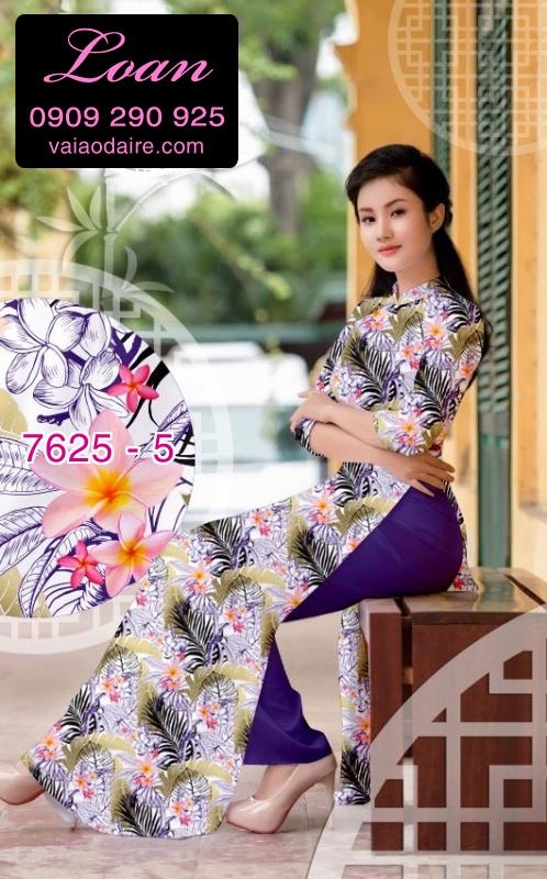 Vải áo dài hoa nhỏ