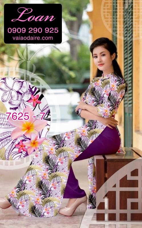 Vải áo dài hoa nhỏ