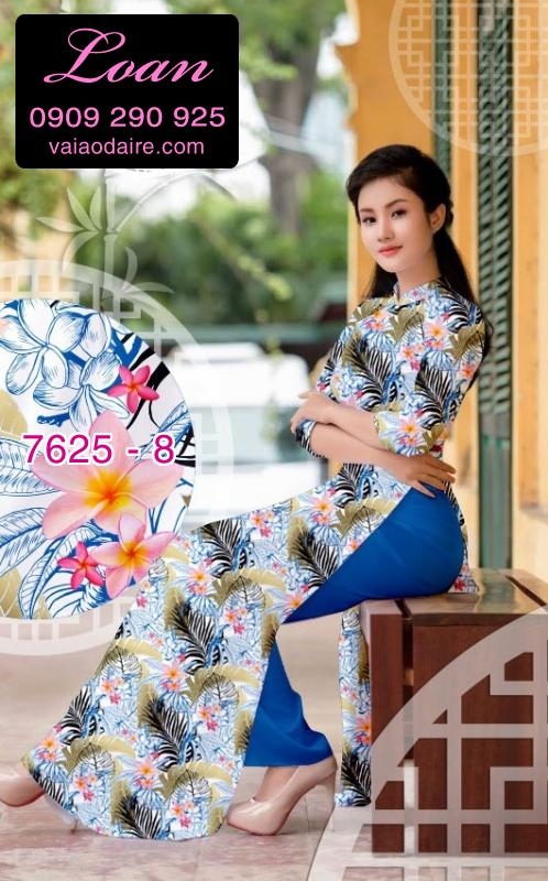 Vải áo dài hoa nhỏ