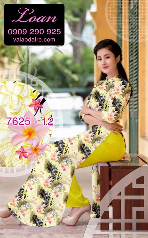 Vải áo dài hoa nhỏ