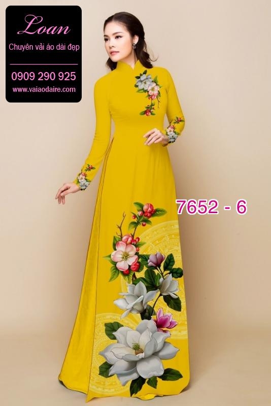 Vải áo dài hoa Sen