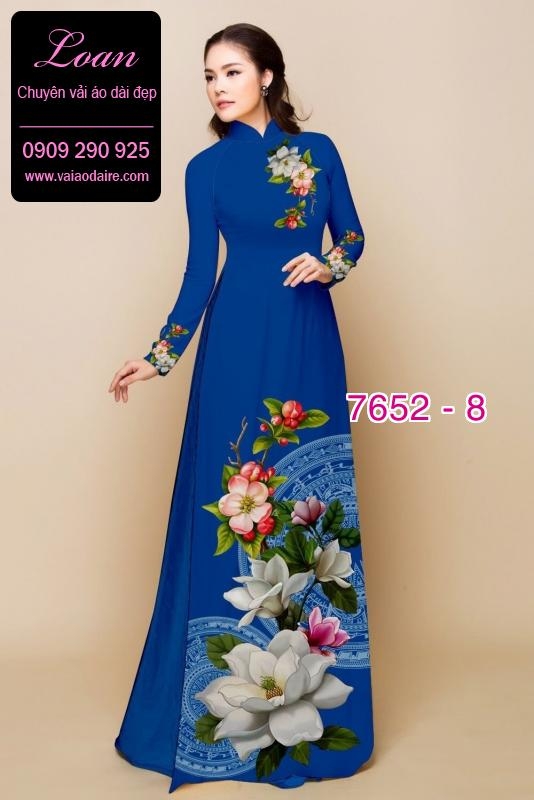 Vải áo dài hoa Sen