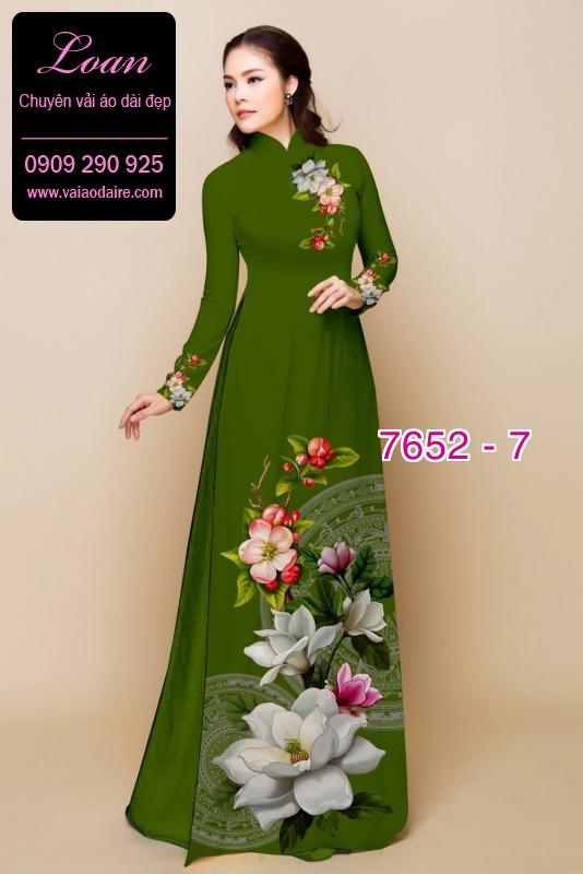 Vải áo dài hoa Sen