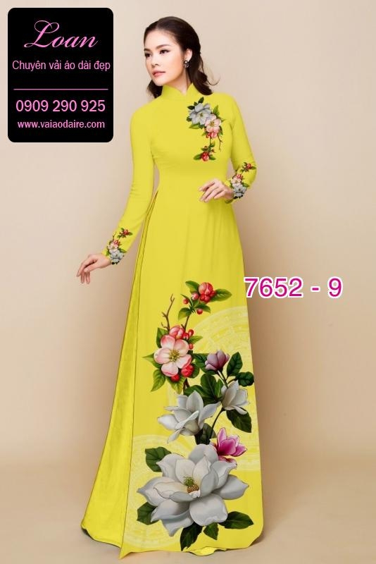 Vải áo dài hoa Sen