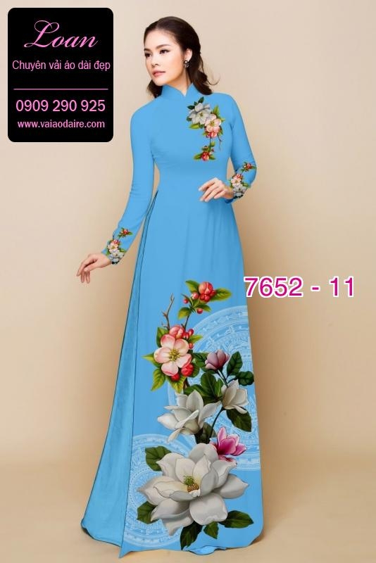 Vải áo dài hoa Sen
