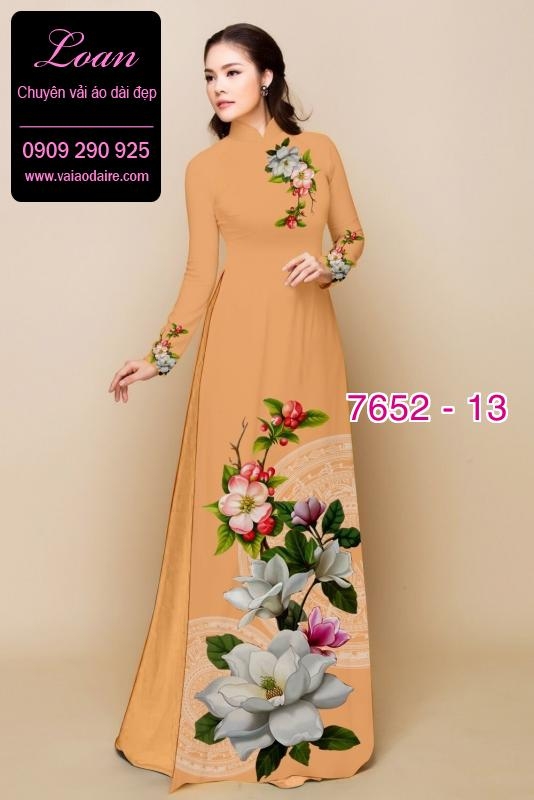 Vải áo dài hoa Sen