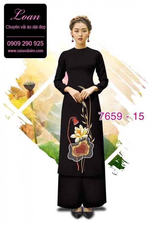 Vải áo dài hoa Sen Vải áo dài hoa Sen