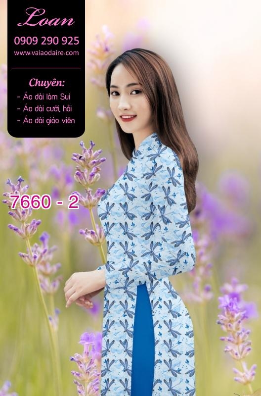 Vải áo dài hoa toàn thân