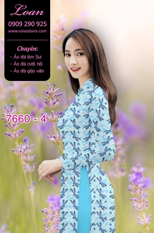 Vải áo dài hoa toàn thân