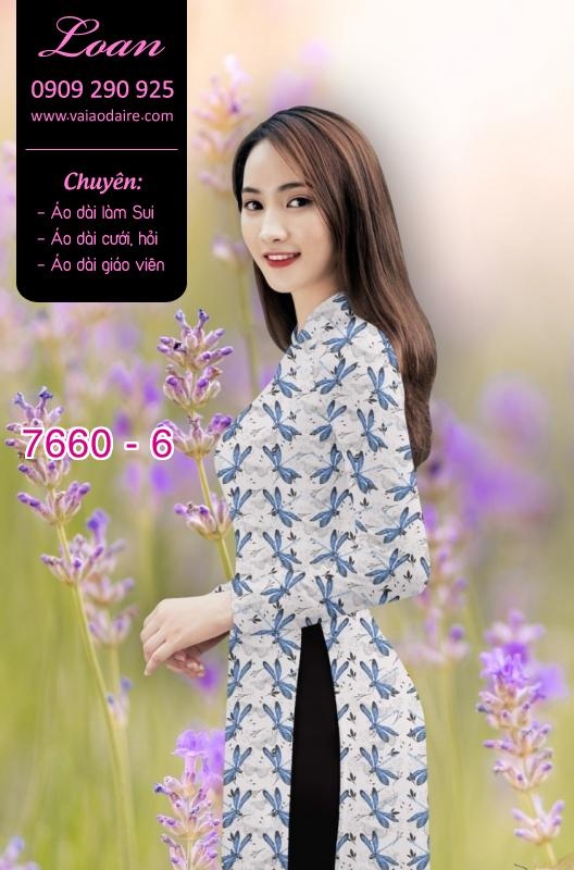Vải áo dài hoa toàn thân