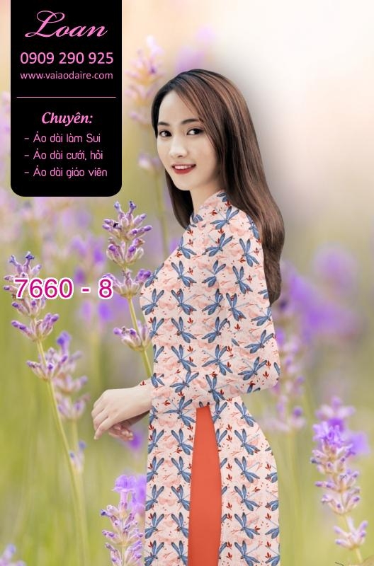 Vải áo dài hoa toàn thân