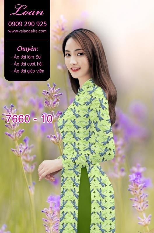 Vải áo dài hoa toàn thân