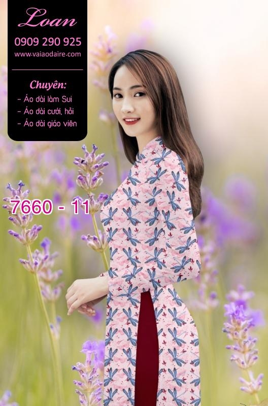 Vải áo dài hoa toàn thân