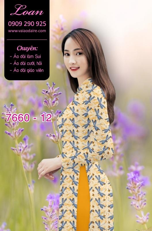 Vải áo dài hoa toàn thân