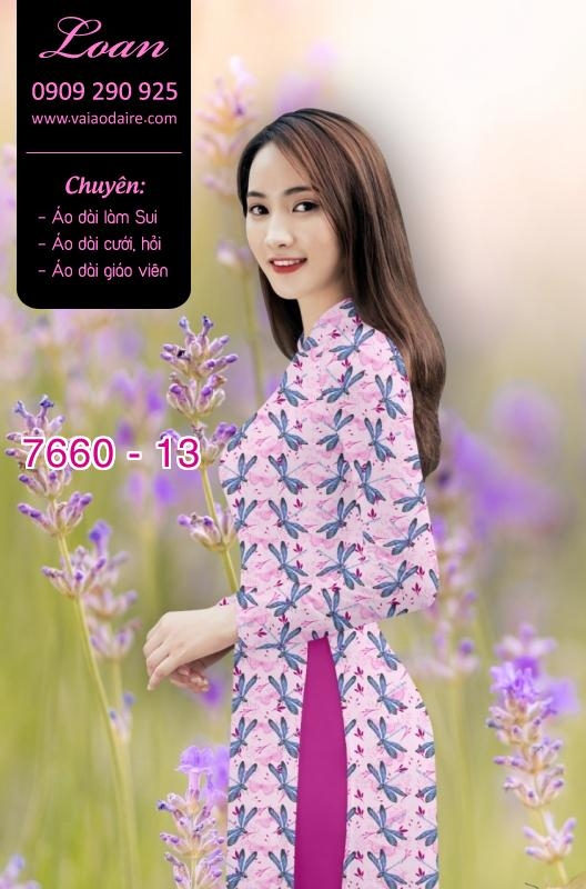 Vải áo dài hoa toàn thân
