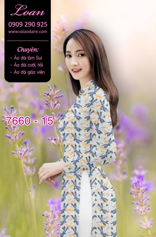 Vải áo dài hoa toàn thân