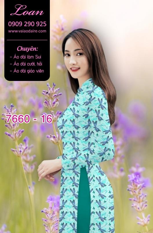 Vải áo dài hoa toàn thân