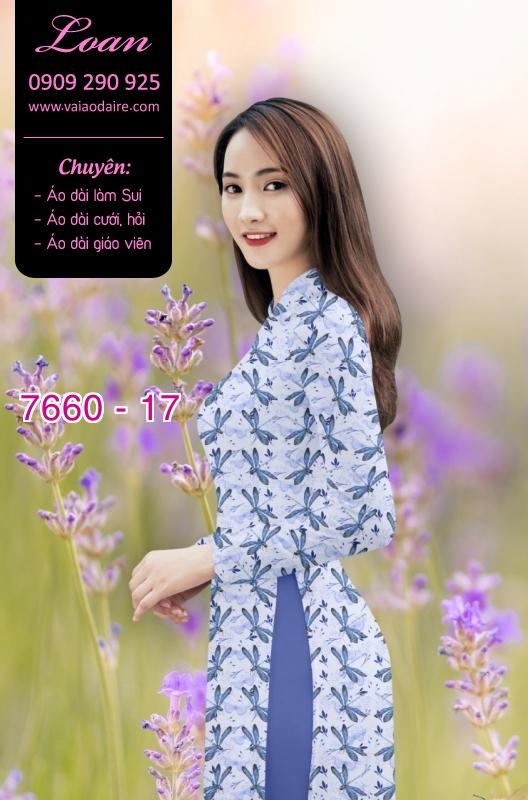 Vải áo dài hoa toàn thân