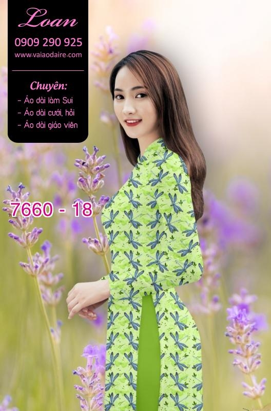 Vải áo dài hoa toàn thân