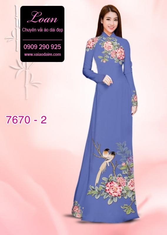 Vải áo dài chim cảnh