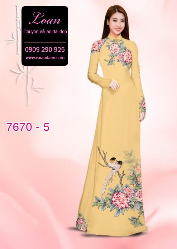 Vải áo dài chim cảnh