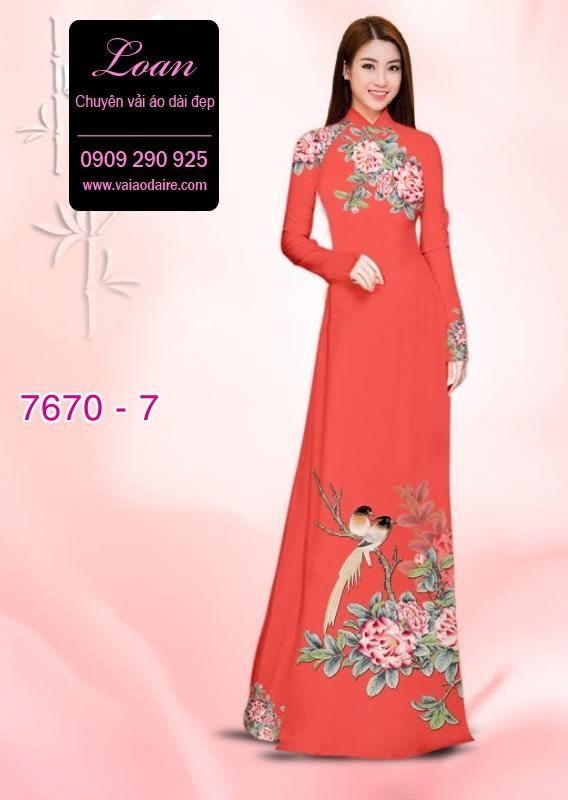Vải áo dài chim cảnh