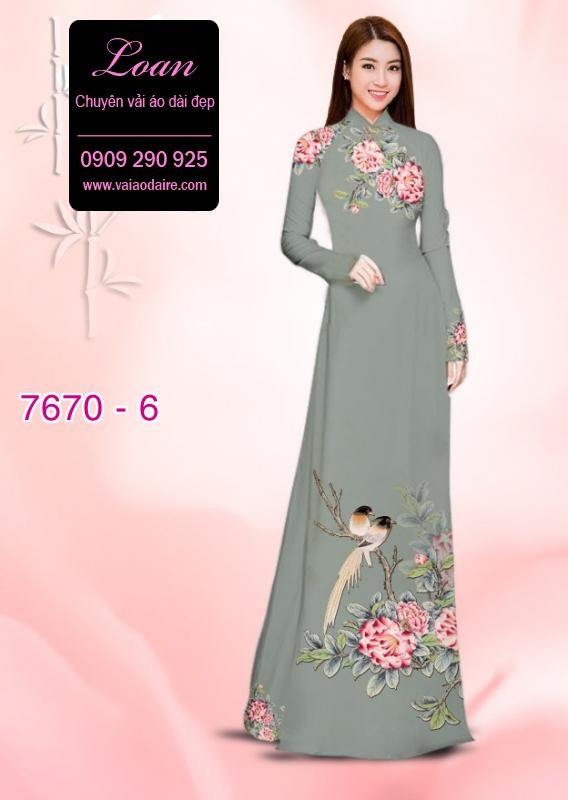 Vải áo dài chim cảnh