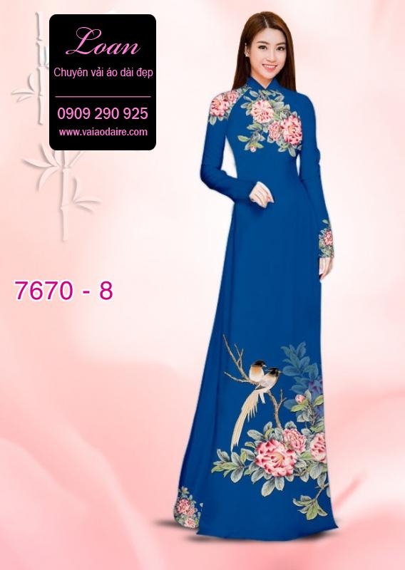Vải áo dài chim cảnh