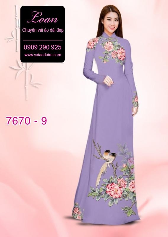 Vải áo dài chim cảnh