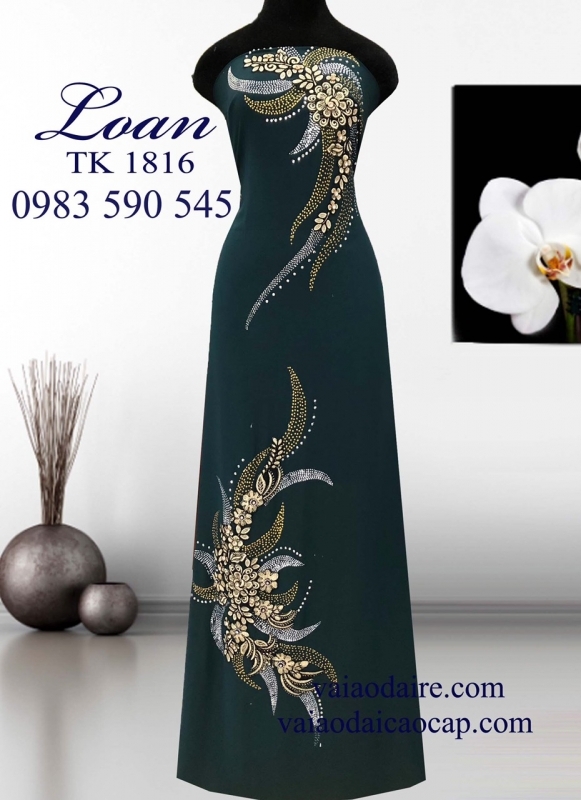 Vải áo dài kết hoa