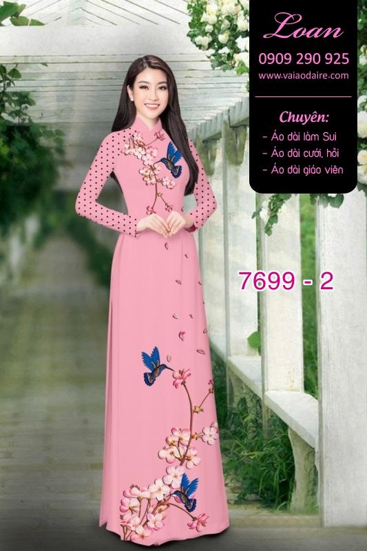 Vải áo dài hoa dây Vải áo dài hoa dây